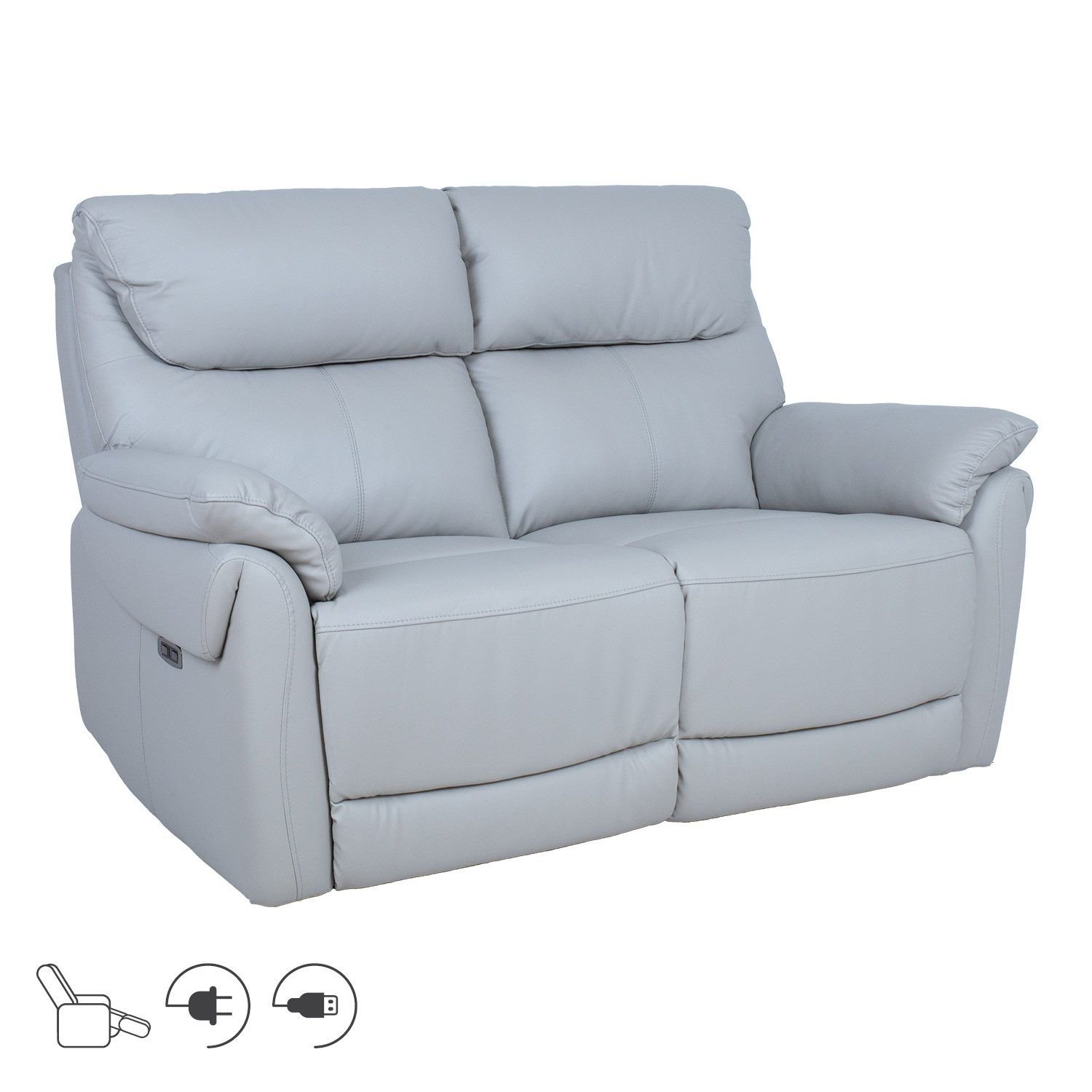 Recliner-sohva Dalsor 2-istuttava sähköisellä mekanismilla - Beige