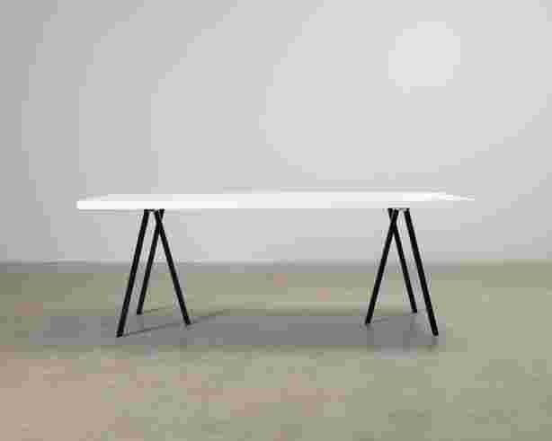 ruokapoyta-210-cm-valkoinen-musta