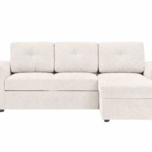 Leia 3-istuttava käännettävä vuodesohva divaanilla ja säilytystilalla - Beige