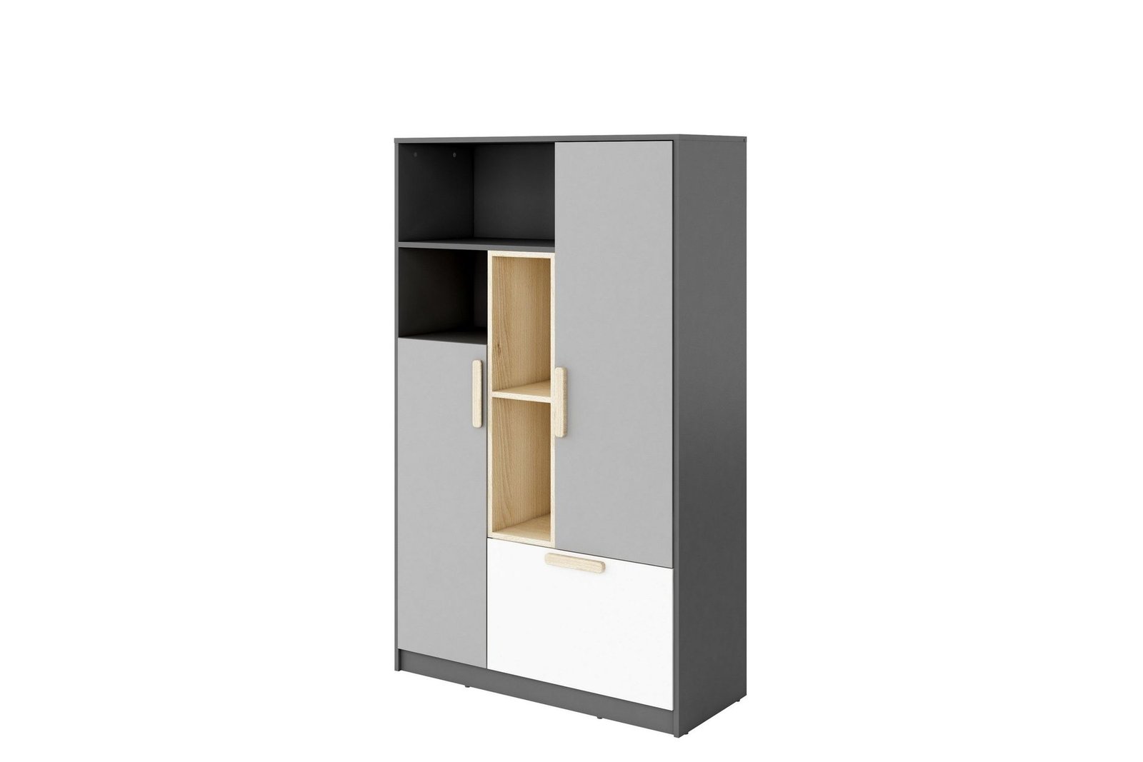 decona-highboard-tummanharmaa-vaaleanharmaa-valkoinen-beige