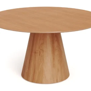 Siena suuri pyöreä ruokapöytä 150 cm, viilu - Tammi
