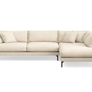 Menard Premium 5-istuttava oikeakätinen L-muotoinen syvä divaanisohva chenillestä - Beige