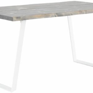 Triangel lankkupöytä 150x88 cm savunharmaa/valkoinen