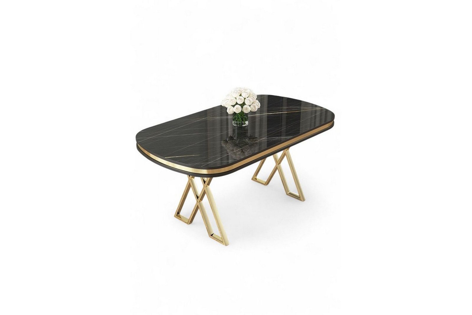 omin-ruokapoyta-168-cm-soikea-musta-marmori-keltainend