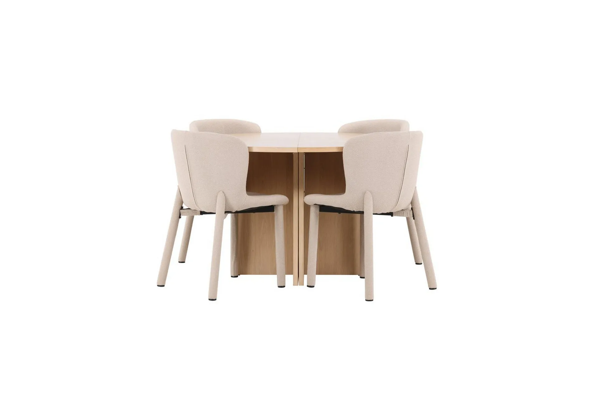 ruokaryhma-strada-pyorea-120-170-cm-valkoinen-astoria-tuoleilla-4-kpl-beige-4-kpl-beige