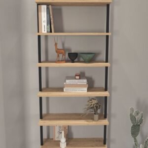 Vivano Airy avohylly 60x20x181 cm musta/tammi