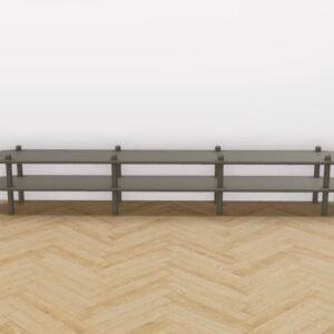 Askel matala tv-taso 230x35x38 cm sammal