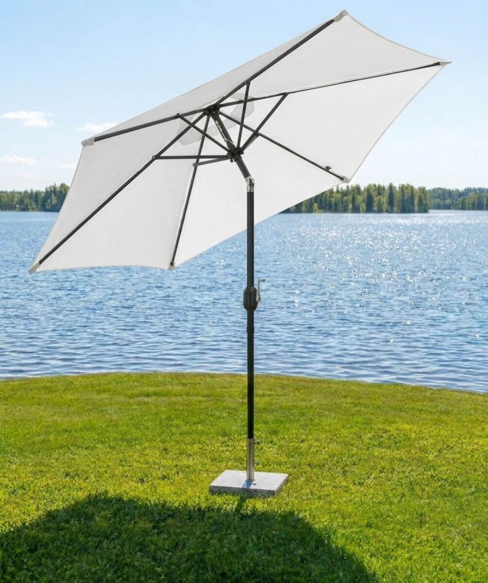 basic-aurinkovarjo-300-cm-valkoinen