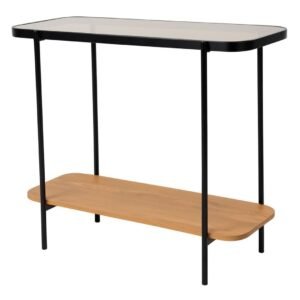 Hasbro sivupöytä 110x35x76 cm tammi/ musta