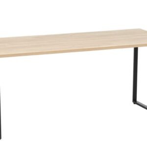 Haworth ruokapöytä 180x80 cm tammi/musta
