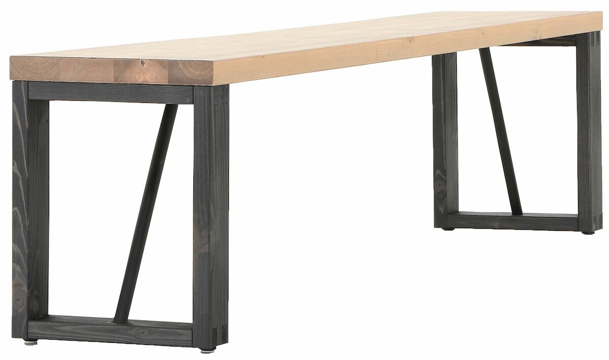 honka-penkki-195x35-cm-puujalalla-antiikkipetsattu-musta
