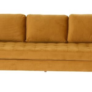 House Nordic Firenze 3-istuttava sohva sinapinkeltainen sametti Bluvel 68