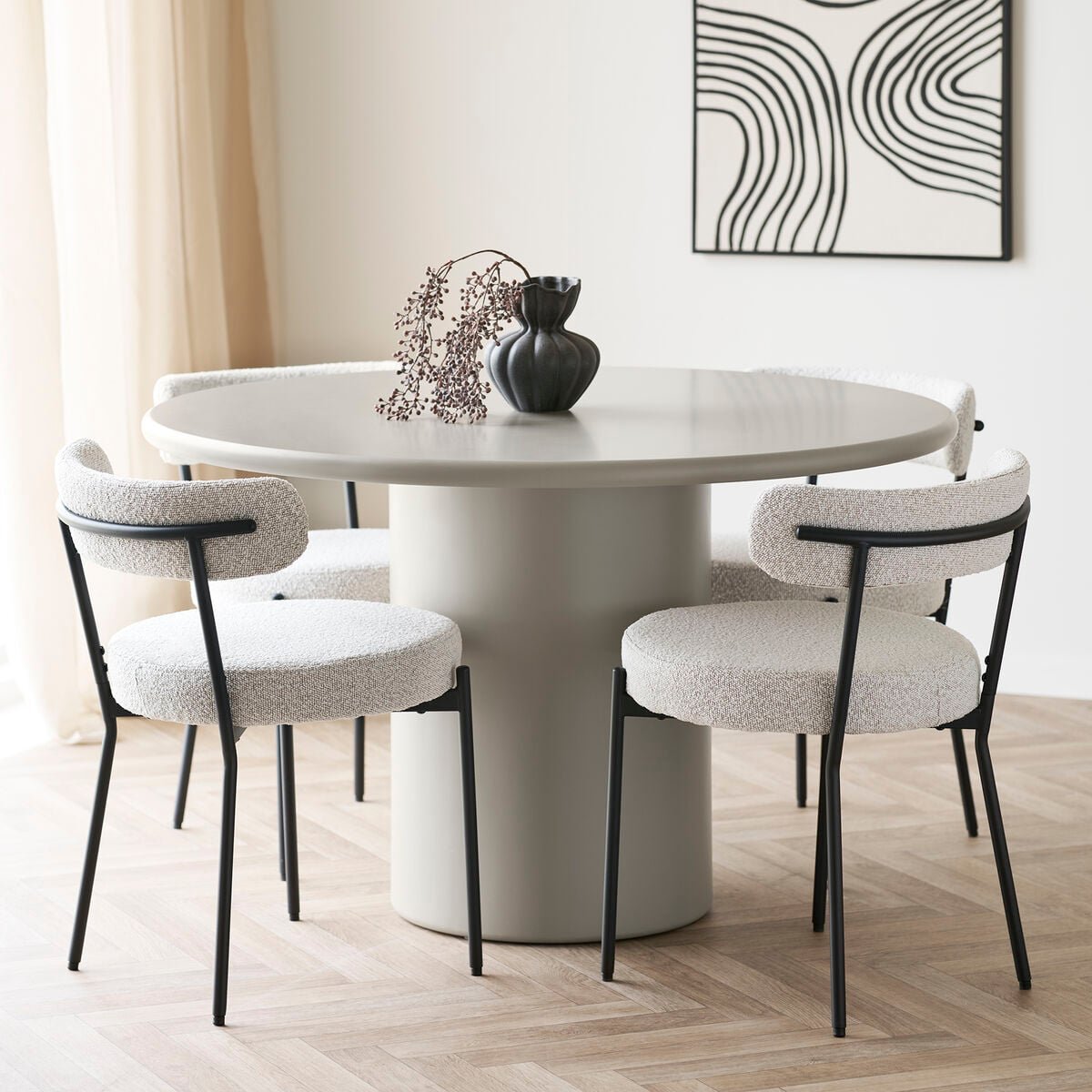 house-nordic-nagano-pyorea-ruokapoyta-o120-cm-greige