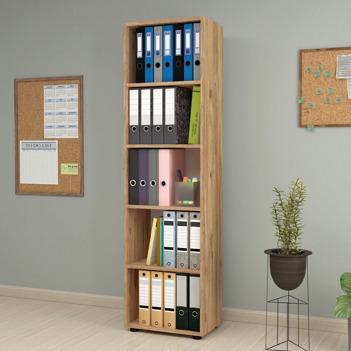 vivano-leo-kirjahylly-49x32x178-cm-tammi