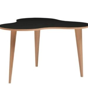 Luna sohvapöytä 85 cm musta tammi reunalla/tammi