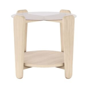 Rowico Home Arran sohvapöytä Ø52 cm valkopesty tammi