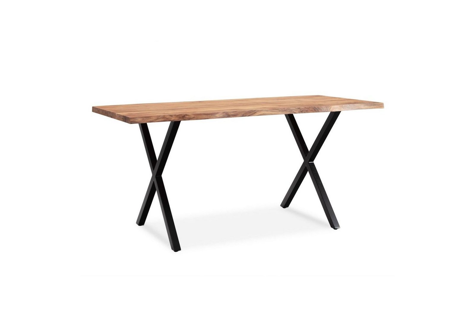 ruokapoyta-wohnling-massiivipuu-puureunuksilla-suorakulmainen-maalaistalo-musta-ristikkainen-160x80-cm-musta-ristikkainen-160x80-cm