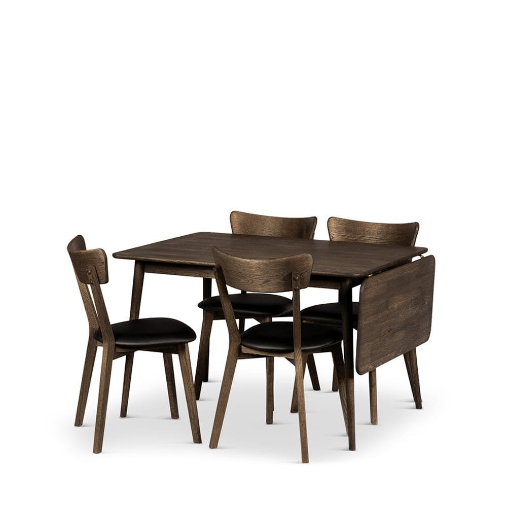 klaffbord-nyborg-160-cm-tuoleineen-poyta-ja-4-ekeby-tuolia