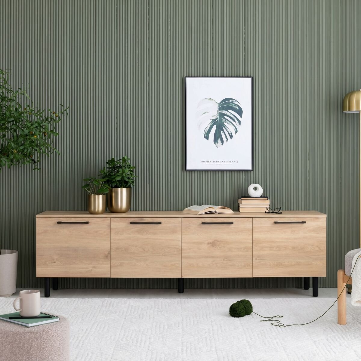 solo-tv-taso-220-cm-neljalla-ovella-hunajatammi
