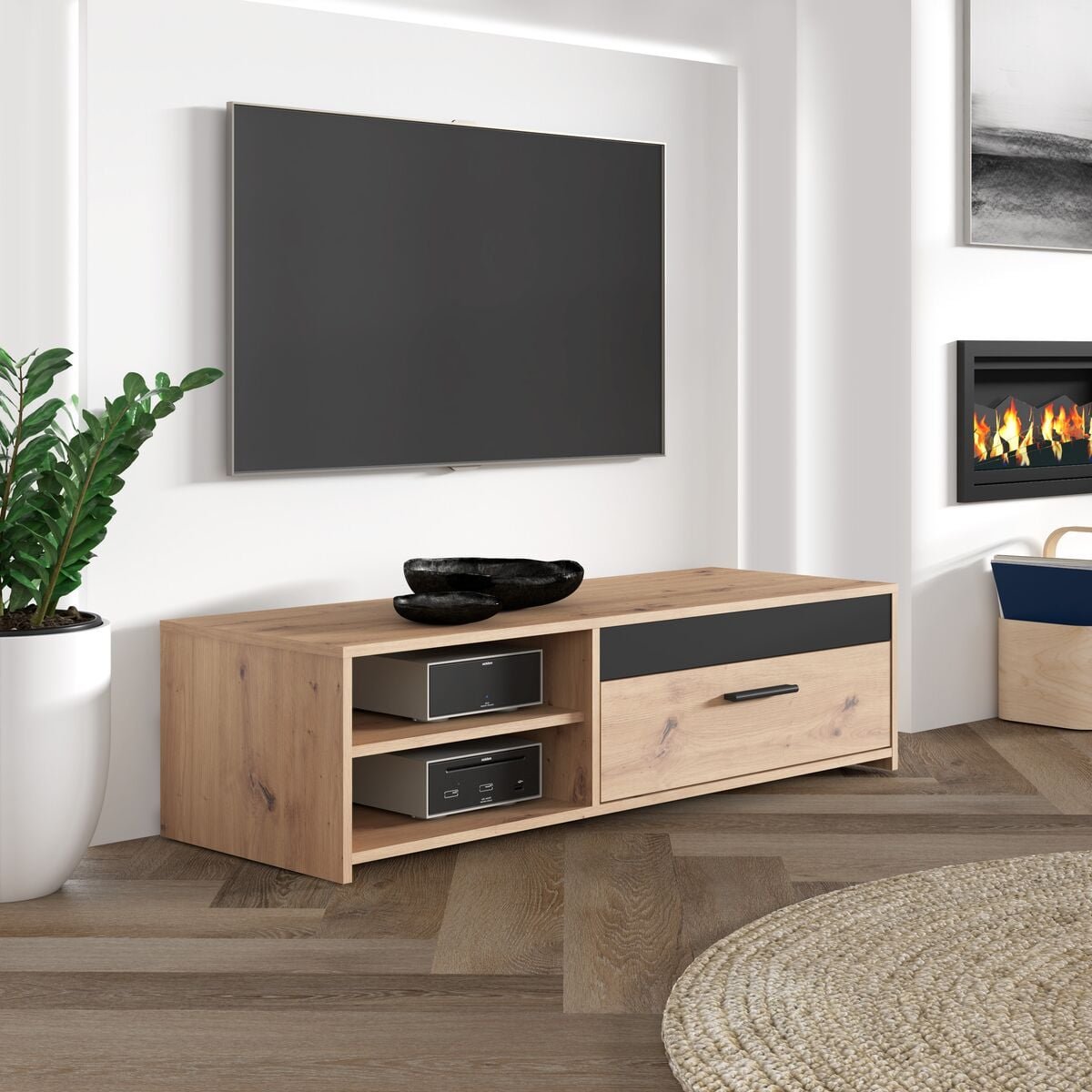 start-tv-taso-120x42x32-cm-tammi-musta
