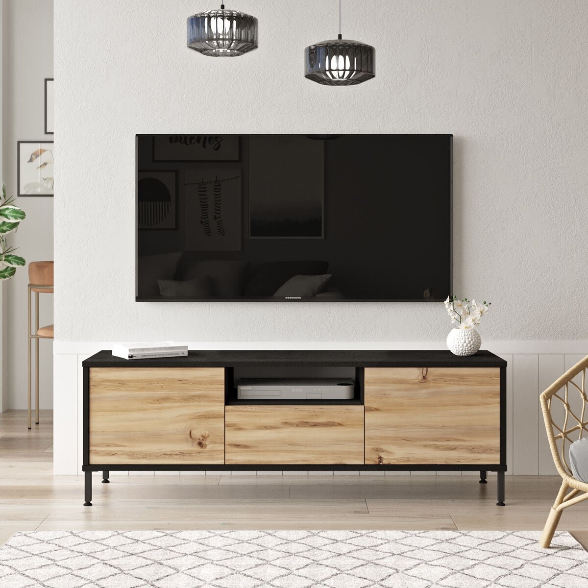 trend-tv-taso-140-musta-tammi