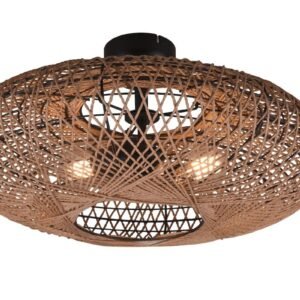 Trio Hedda kattovalaisin 2xE27 mattamusta/sisal
