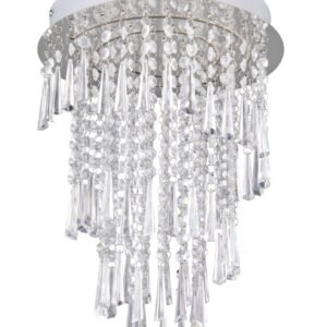 Trio Pomp LED kattovalaisin Ø30 cm kromi/kirkas