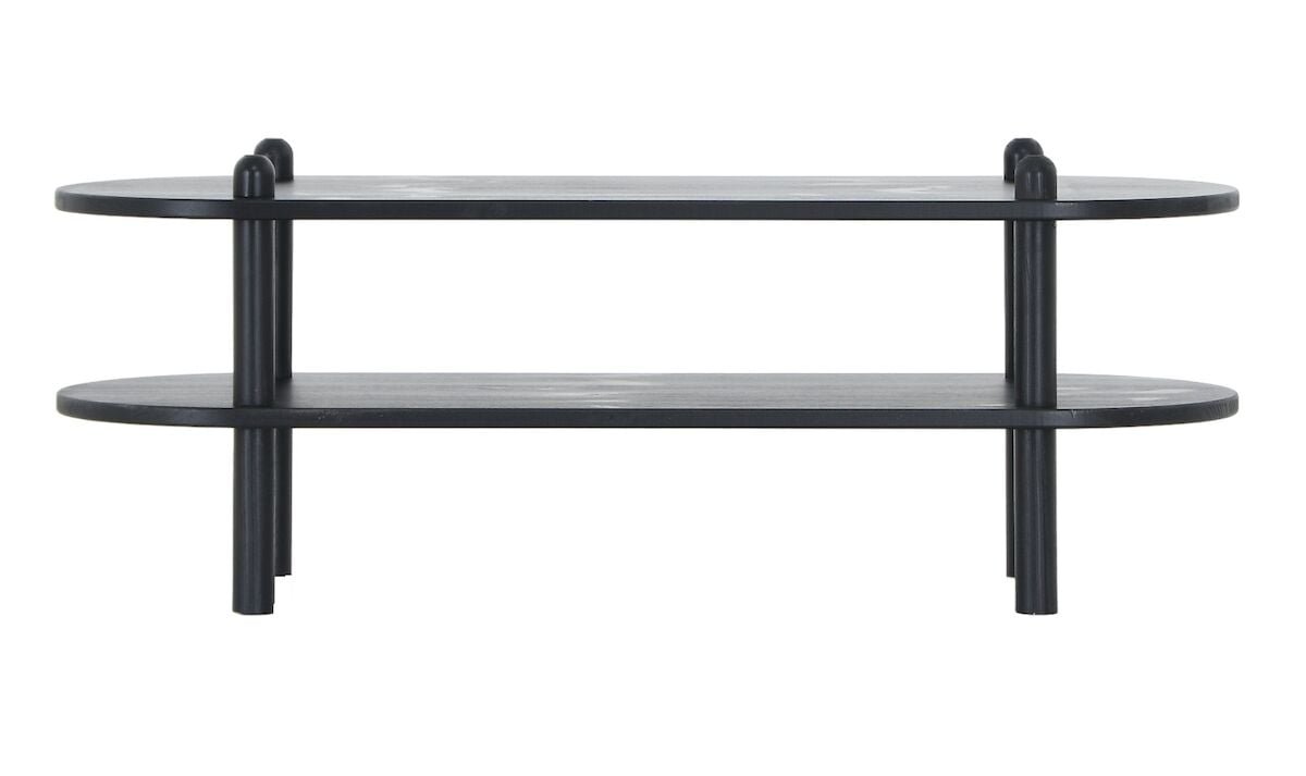 Askel matala taso 100x35x38 cm hiili