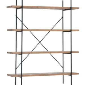 Hilja avohylly 110x31x134 cm antiikkipetsattu/musta