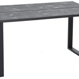 Honka lankkupöytä metallijaloilla 140x90 musta/musta