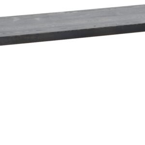 Honka penkki 115x35 cm metallijalalla musta/musta