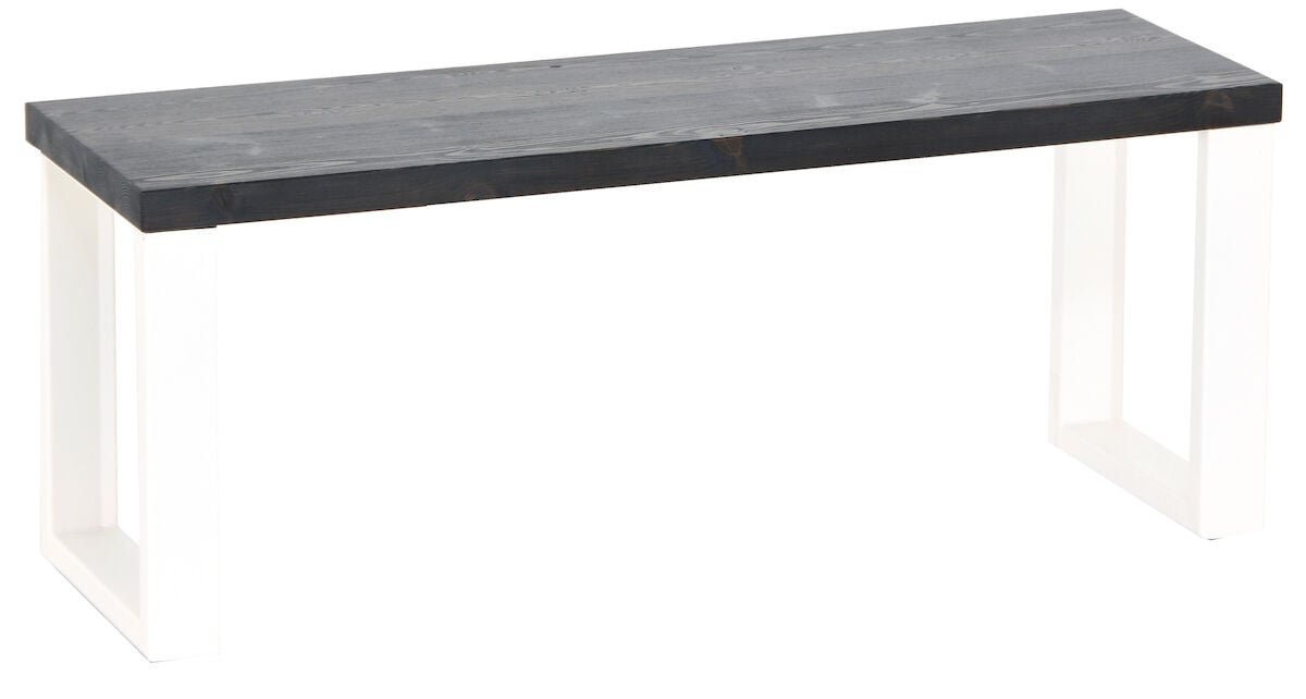 honka-terassipenkki-115x35-cm-metallijalalla-musta-valkoinen