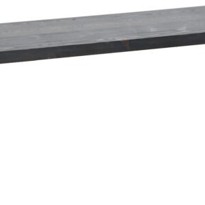 Honka penkki 115x35 cm metallijalalla musta/valkoinen