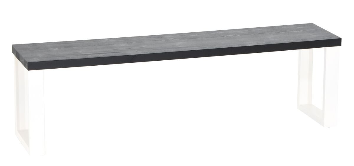 honka-terassipenkki-155x35-cm-metallijalalla-musta-valkoinen