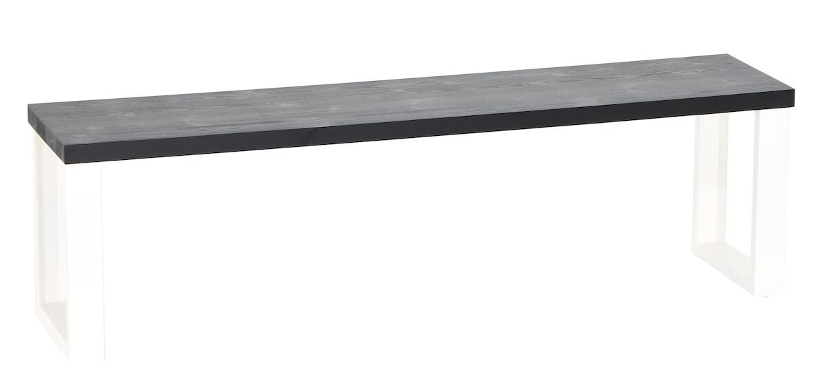 honka-penkki-155x35-cm-metallijalalla-musta-valkoinen