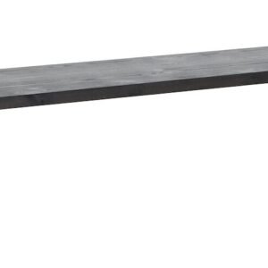 Honka penkki 195x35 cm metallijalalla musta/musta