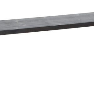 Honka penkki 195x35 cm metallijalalla musta/valkoinen