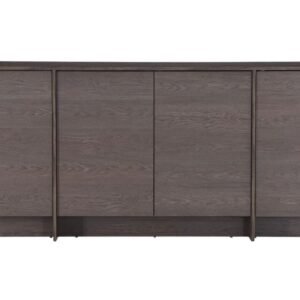 Japandi senkki 200x38x90 cm tummanruskea