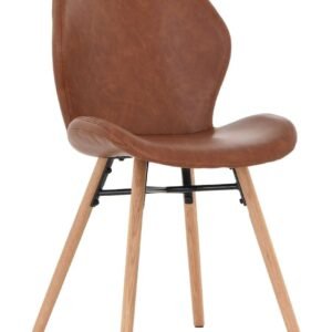Keto tuoli konjakki retro 691B PU-keinonahka, tammi jalat