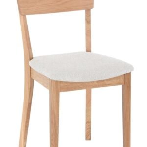 Lehto tuoli lakattu tammi/ vaalea beige Puente 04