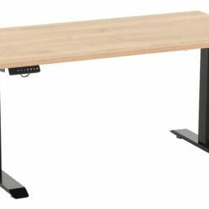 Office sähköpöytä 135x67 cm tammi musta jalka