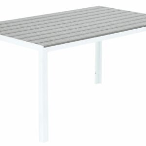 Saarni aintwood pöytä 150x90 cm harmaa/valkoinen