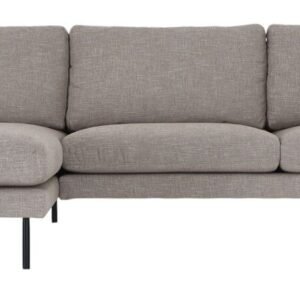 Scandic Copenhagen divaanisohva vasen beige Verdon 416, mustat jalat