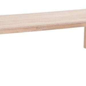 Scandic tammi ruokapöytä 220x95 cm valkolakattu tammi