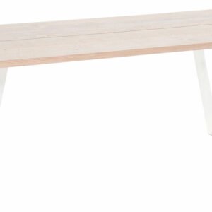 Triangel tammi lankkupöytä 195x90 cm valkolakattu tammi/valkoinen
