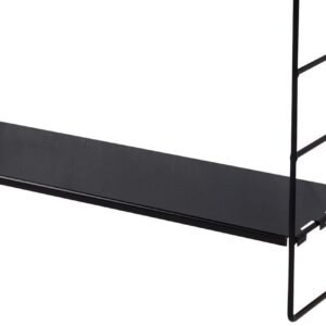 Wire hyllylevy 60x18 cm musta 2-laatuinen