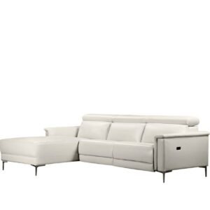 Kulmareclinersohva Loft24 Kulmasohva 3-istuttava Lund Cream White Vänster -
