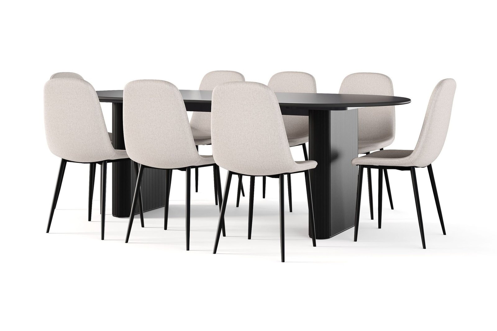 noira-soikea-ruokapoyta-220-cm-musta-8-nibe-tuolia-beige-mustilla-jaloilla-musta-beige
