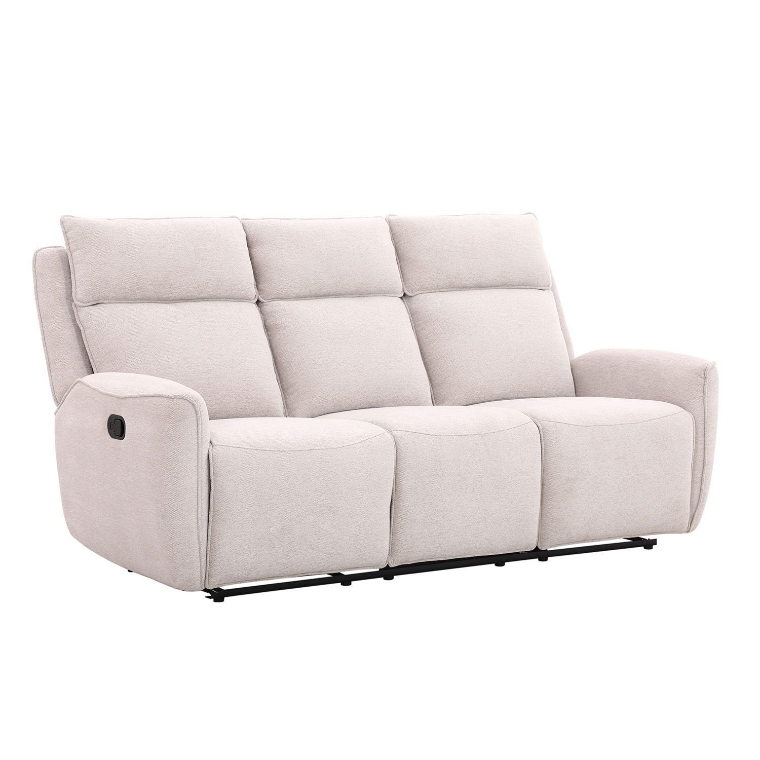 Recliner-sohva Östvik 3-istuttava manuaalisella mekanismilla - beige