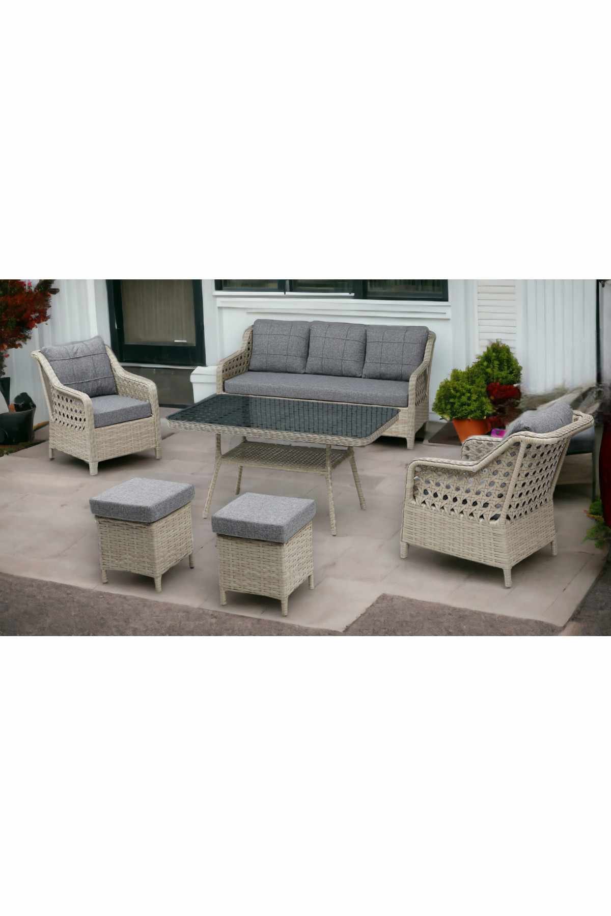garden-lounge-set-atelier-del-sofa-rondi-175-x-78-x-60-cm-tummanharmaa-hunaja